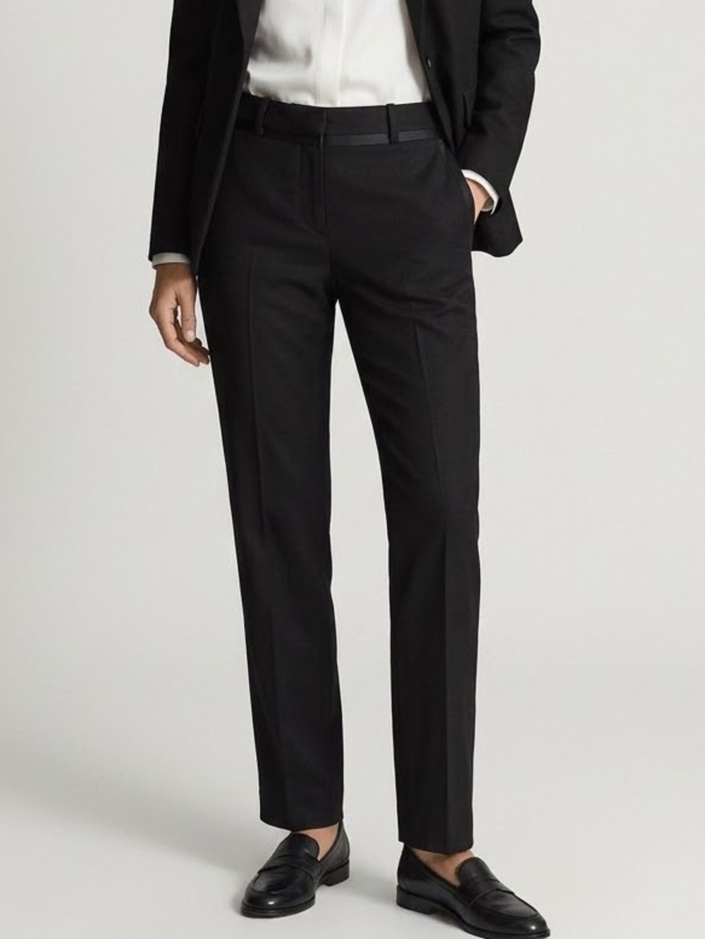 Helmut Lang Wool Pants Women’s Size 4 Black Business Casual Luxury minimalist